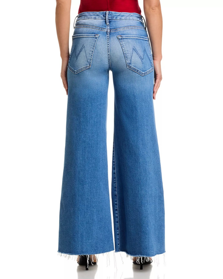 MOTHER The Lil Roller Fray Wide Leg Jeans MSRP $258