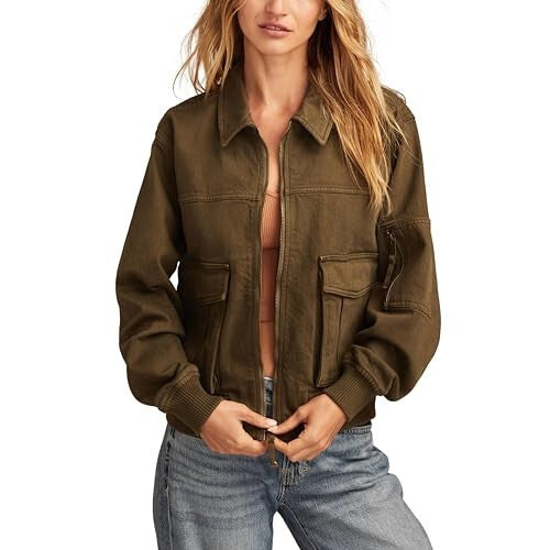 Lucky Brand Lucky Legend Cotton Bomber Jacket MSRP $149