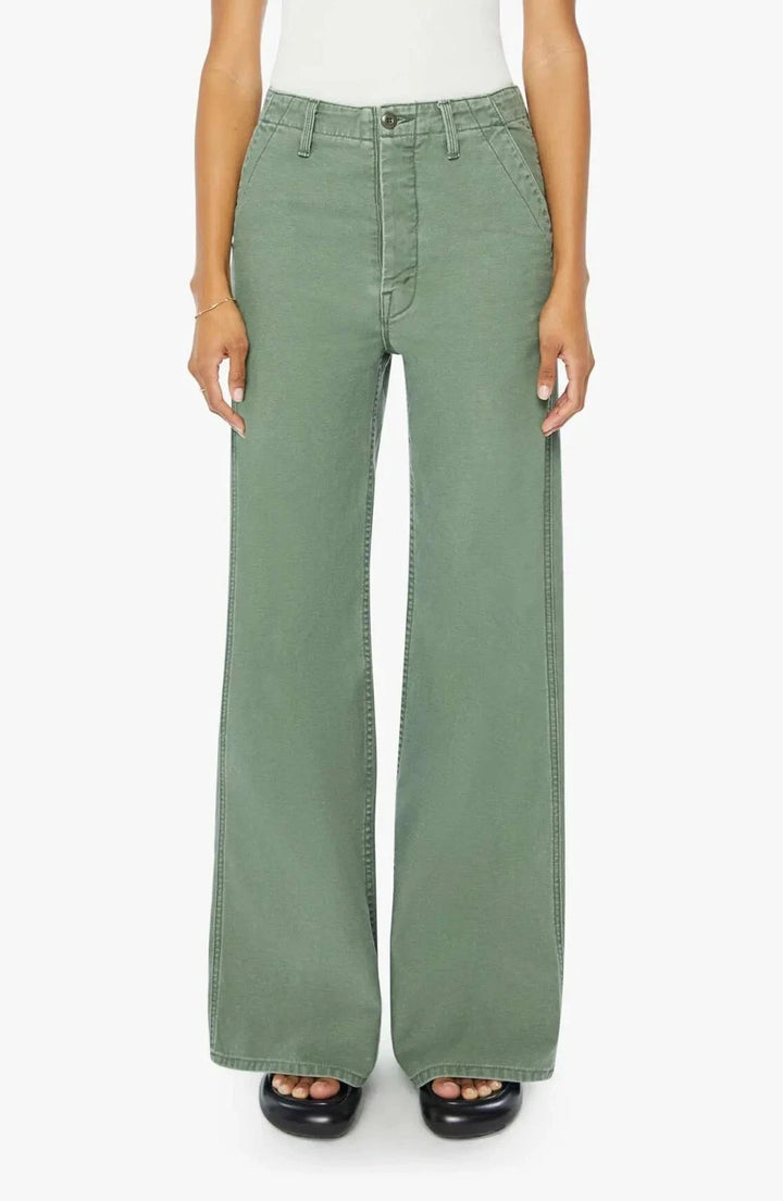 Mother the Major Sneak Roller High Rise Wide Leg Jeans MSRP $278