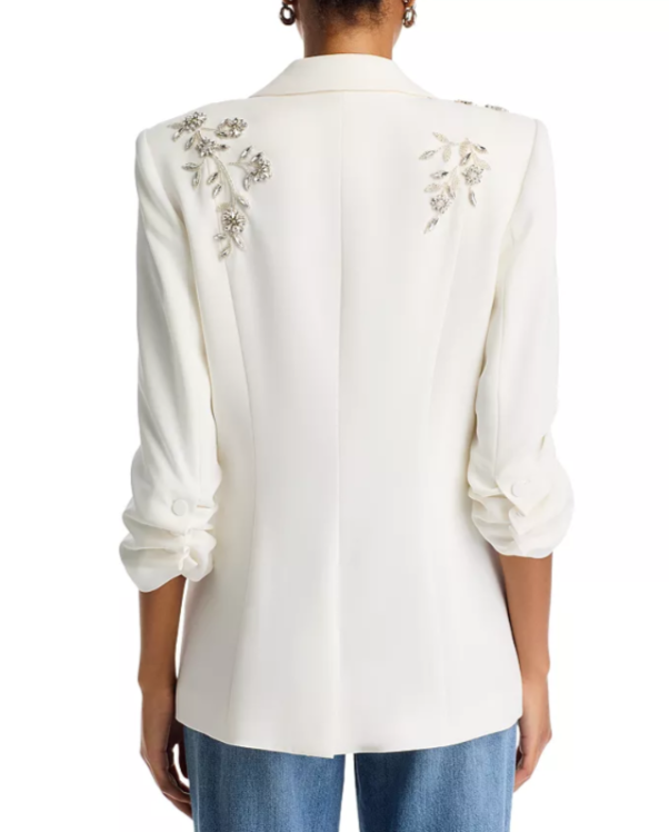 Cinq à Sept Diamond Vines Khloe Embellished Blazer MSRP $695