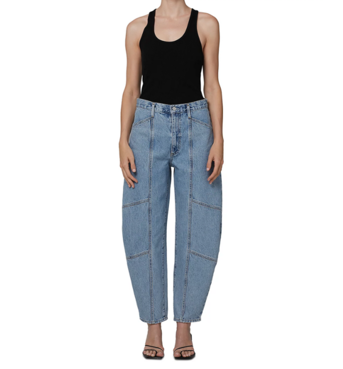 AGOLDE Mara Bowed Jeans
