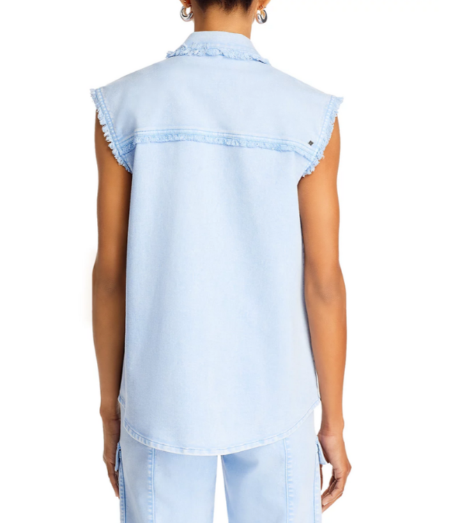 Cinq à Sept Vera Denim Vest MSRP $495