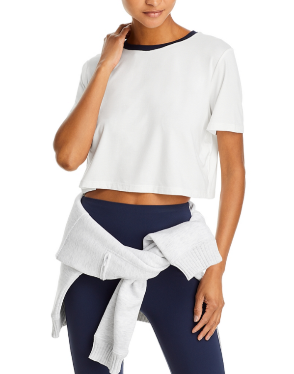 Splits59 Djuna Crop Ringer Tee MSRP $68