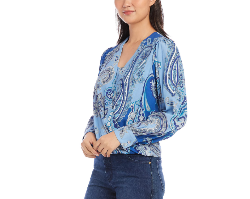Karen Kane Drape Front Top MSRP $158 Size M