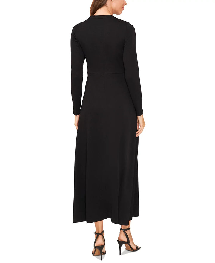 MSK Petite Cross-Over-Front Long-Sleeve Dress MSRP $89
