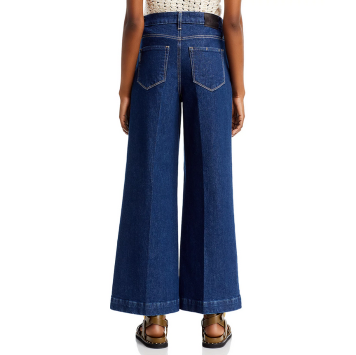 PAIGE Harper Wide Leg Ankle Jeans MSRP $249