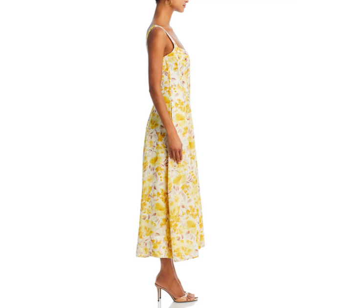 Bardot Lilah Sleeveless Corset Midi Dress MSRP $189