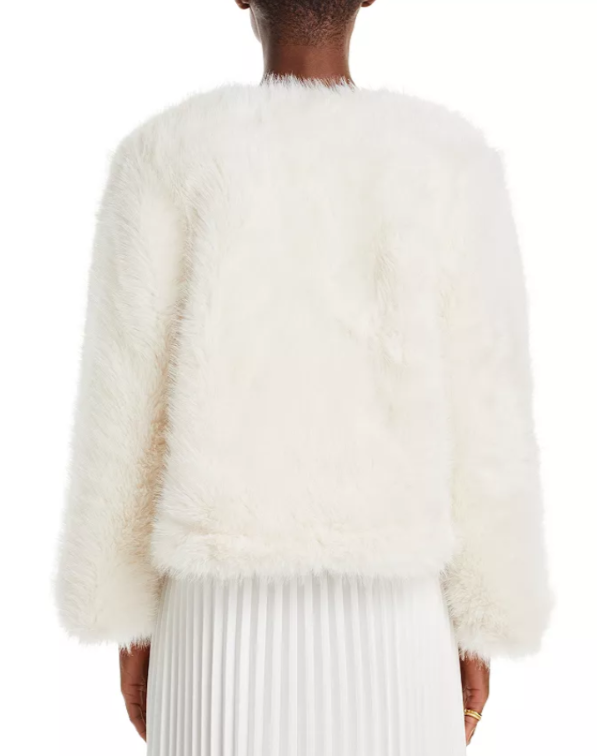 BCBGMAXAZRIA Faux Fur Shrug MSRP $228