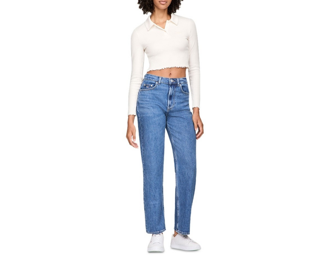 Tommy Jeans Layla High-Rise Slim Straight Leg Jeans MSRP $79