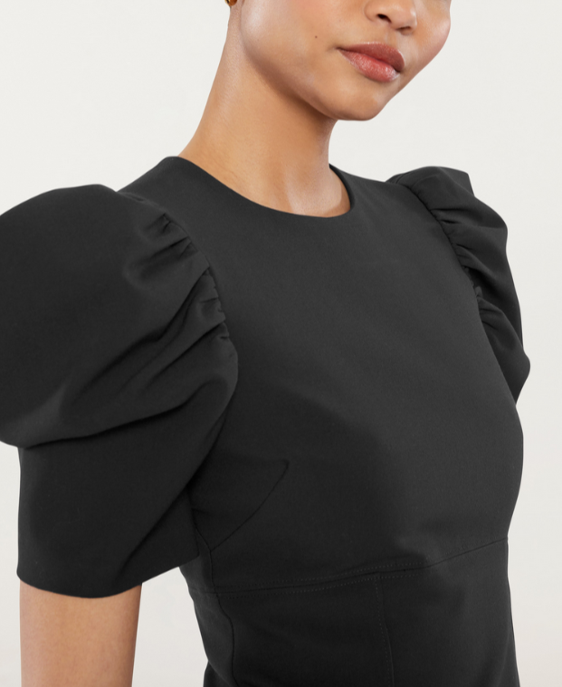 LIKELY Alia Puff-Sleeve Mini Dress MSRP $228
