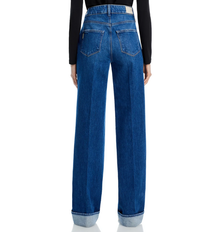 PAIGE Sasha High Rise Wide Cuff Jeans MSRP $279