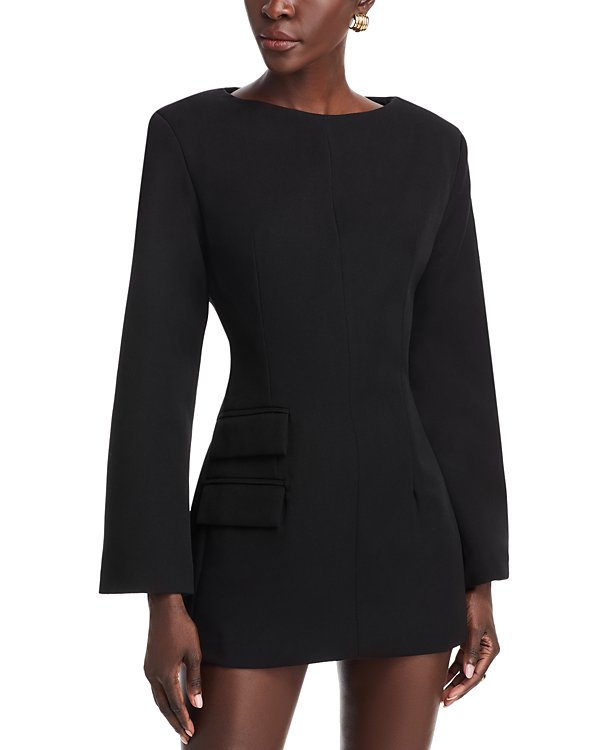 Nonchalant Label Long Sleeve Mini Dress MSRP $390