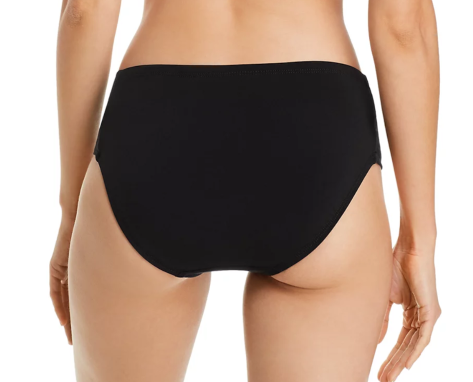 Robin Piccone Ava Solid Twist-Front Bikini Bottom MSRP $82