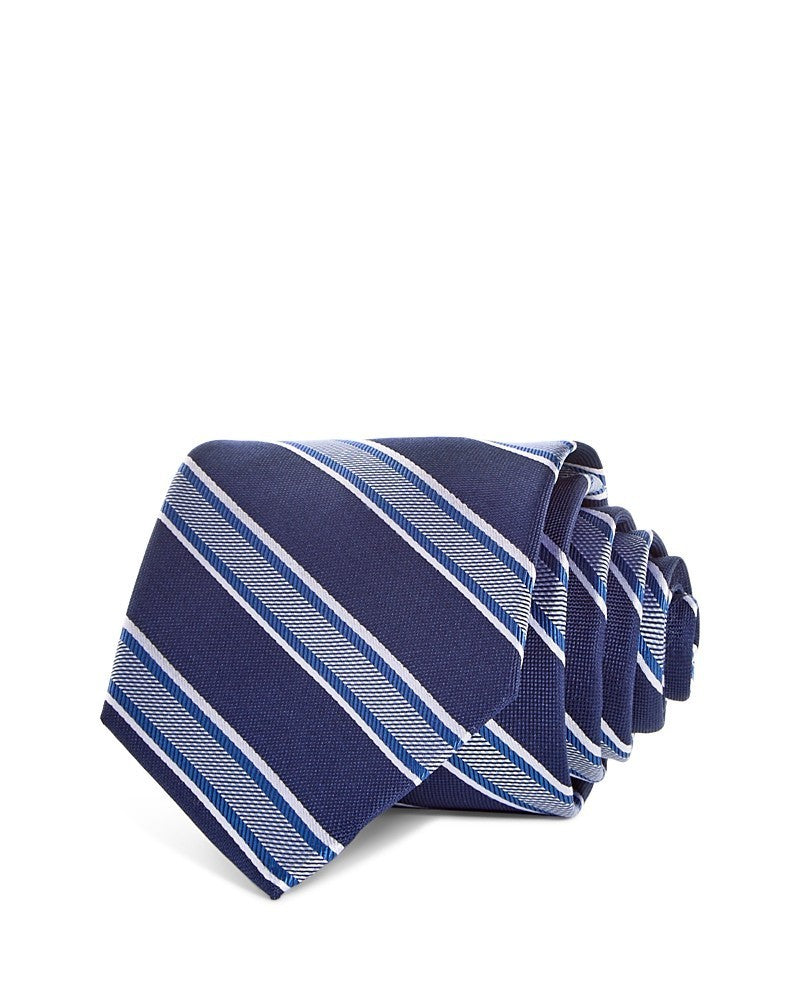 The Men's Store at Bloomingdale's Striped Silk Classic Tie MSRP $75