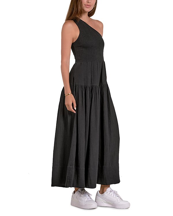 Elan One Shoulder Maxi Dress MSRP $109