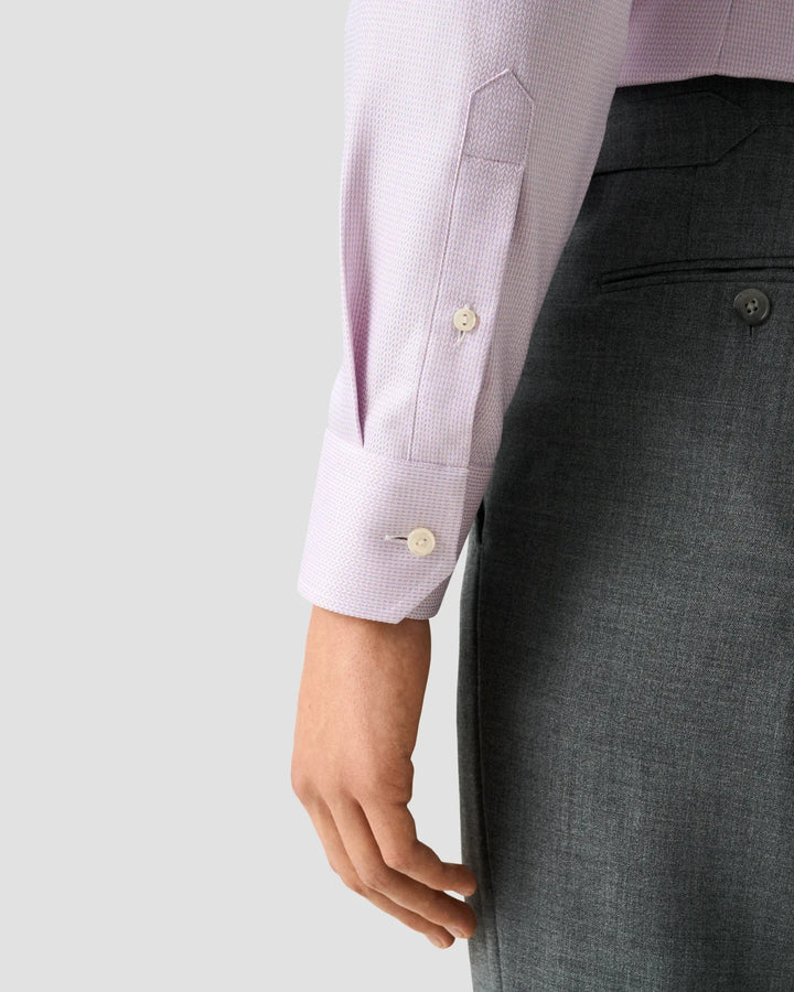 Eton Men's Signature Herringbone Dobby Contemporary-Fit Dress Shirt MSRP $270