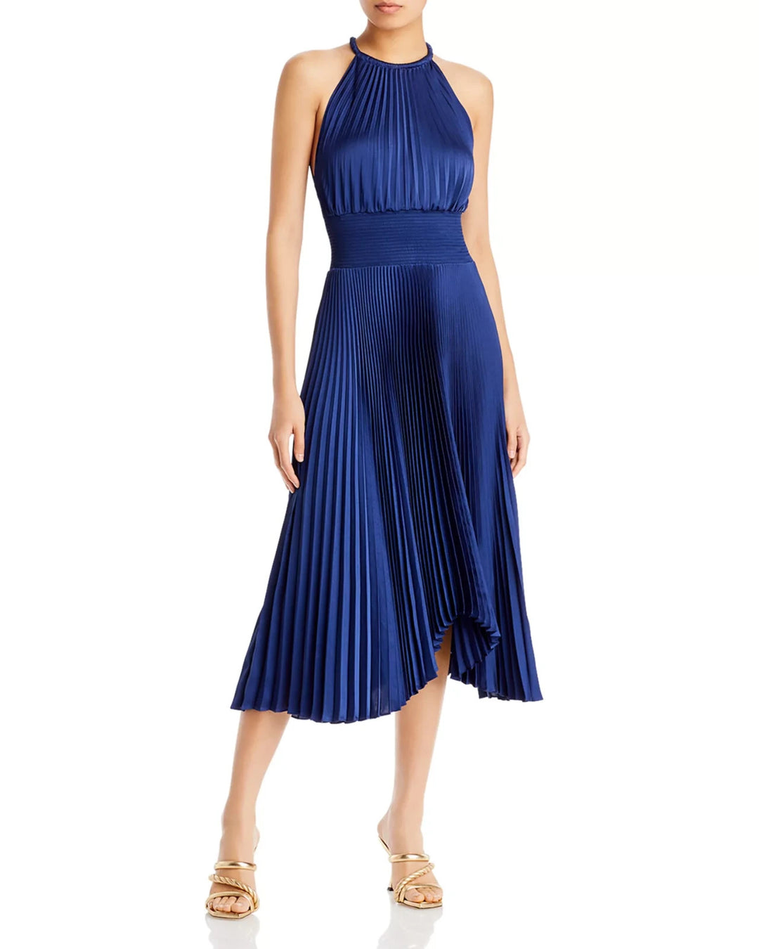 A.L.C.Renzo II Pleated Halter Dress MSRP $595