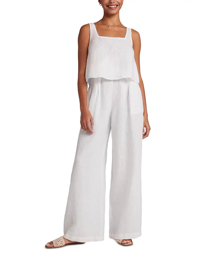 Bella Dahl Pleat Front Linen Palazzo Pants MSRP $174