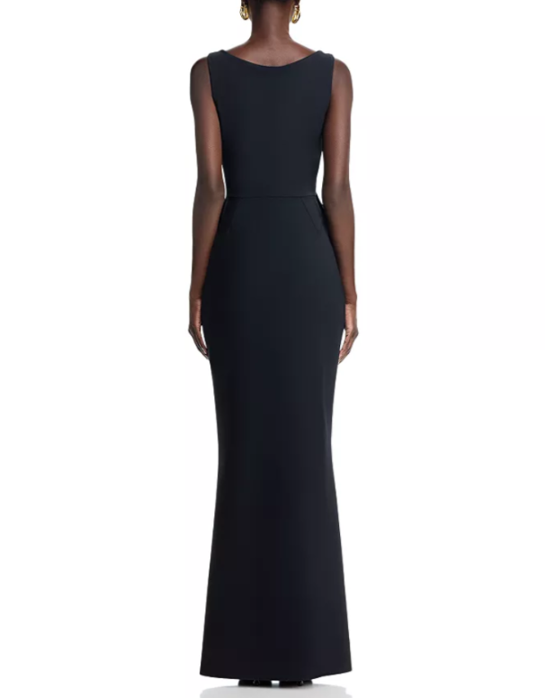 Chiara Boni La Petite Robe Nawa Beaded Peplum Gown MSRP $1190