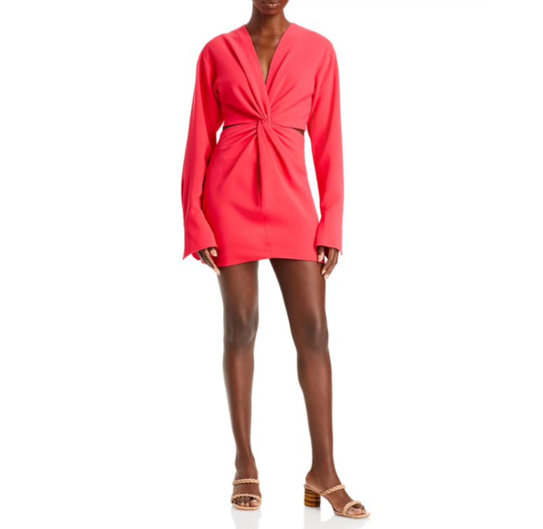 A.L.C. Zoey Twist Front Mini Dress MSRP $495