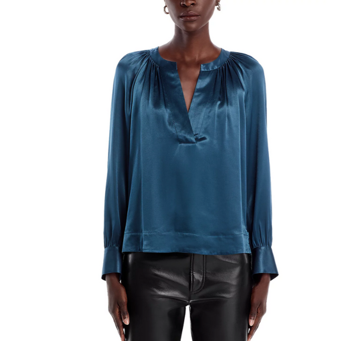 Rails Wynna Satin Shirt MSRP $228