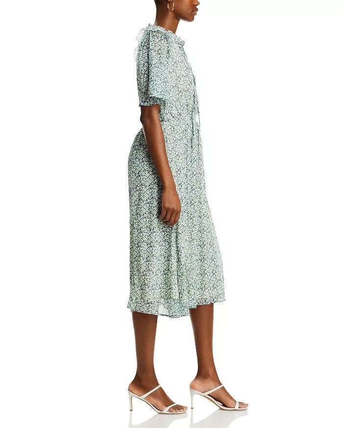 Koko + Mason Short Sleeve Midi Dress MSRP $98 Size L # 14B 1964