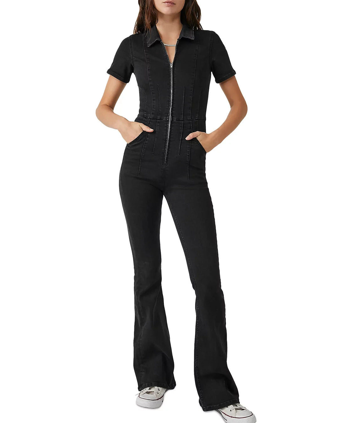 Free People Jayde Flare Jumpsuit MSRP $158