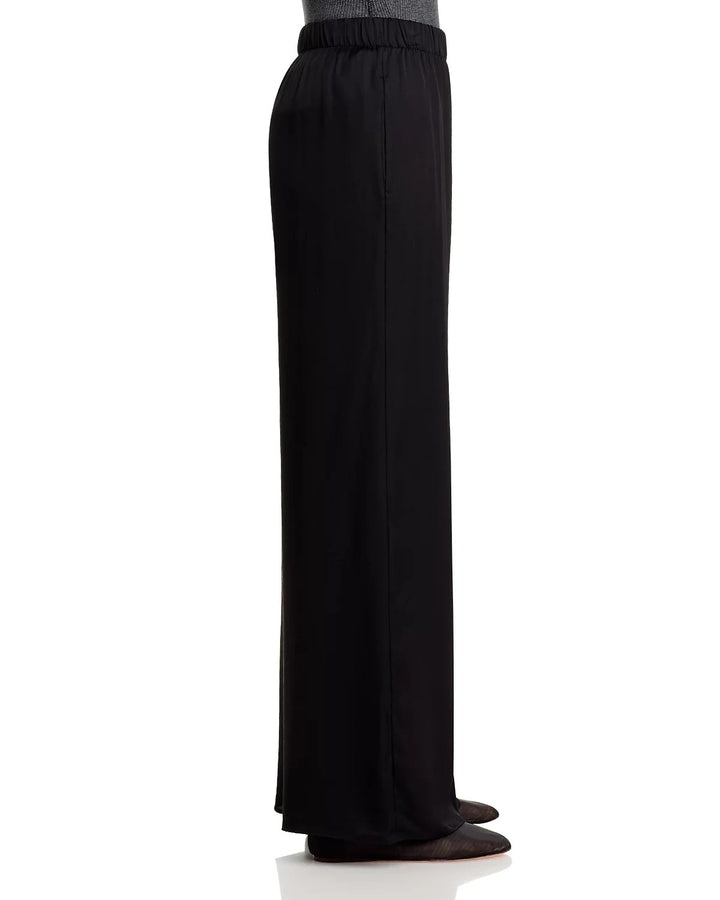 ATM Satin Wide Leg Pull On Pants MSRP $195