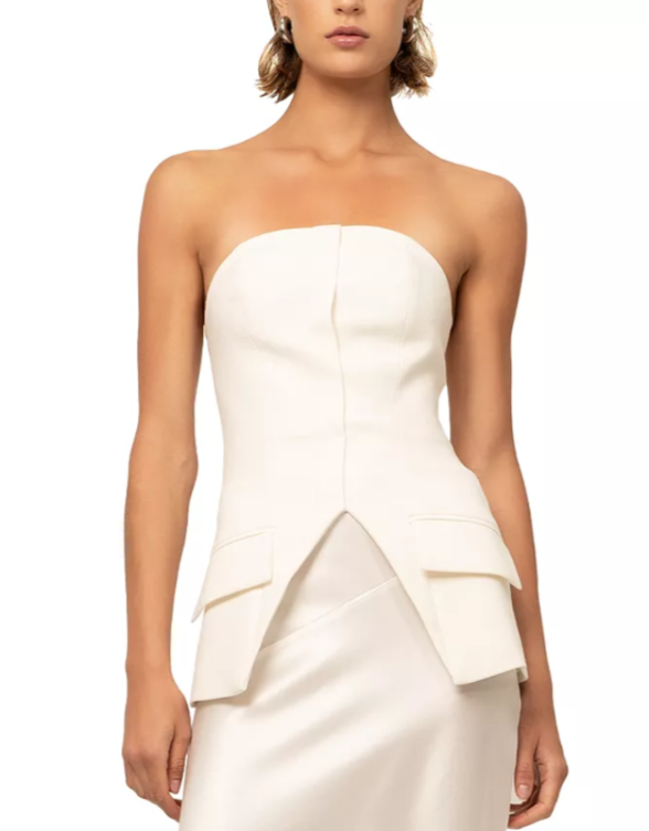 NONCHALANT LABEL Petra Strapless Top MSRP $380
