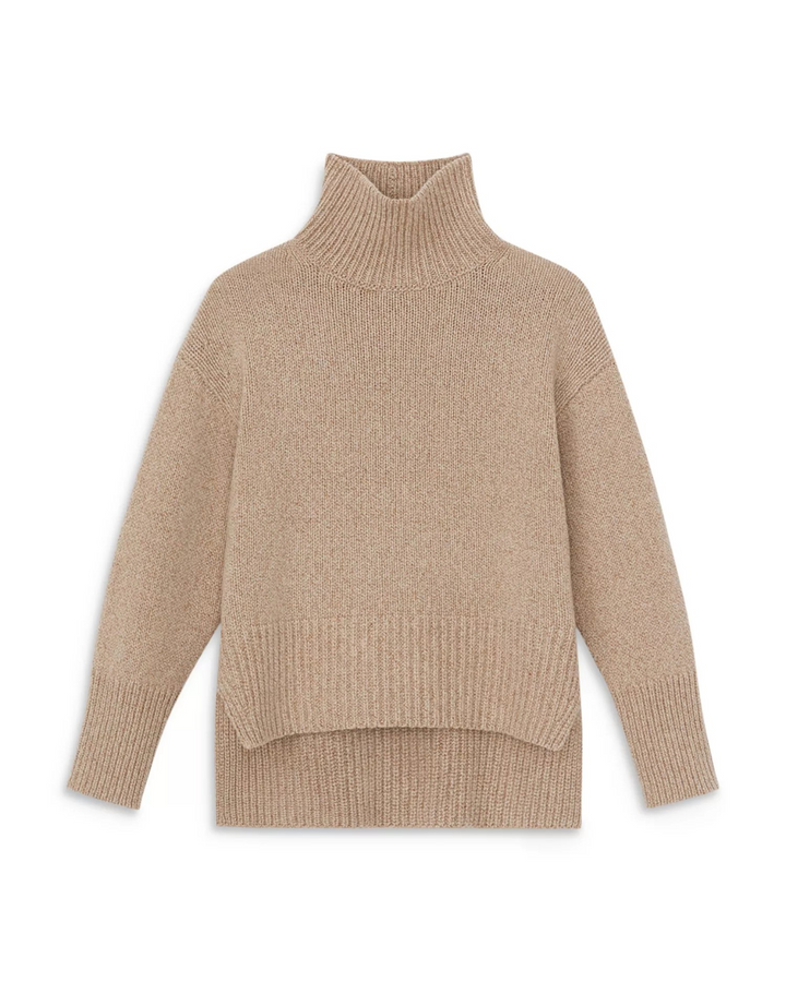 Lafayette 148 New York Stand Collar Drop Shoulder Sweater MSRP $1498