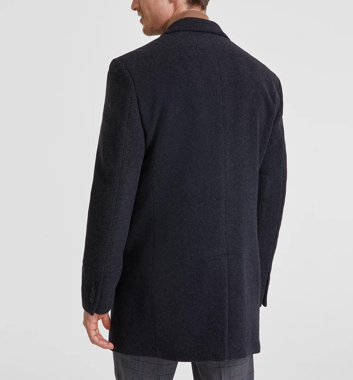 Calvin Klein Men's Prosper Wool-Blend Slim Fit Overcoat MSRP $395