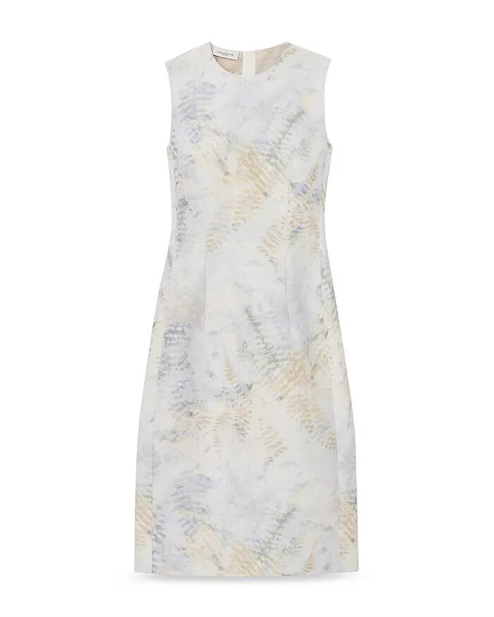 Lafayette 148 New York Harpson Leaf Print Dress MSRP $1198 Size 4
