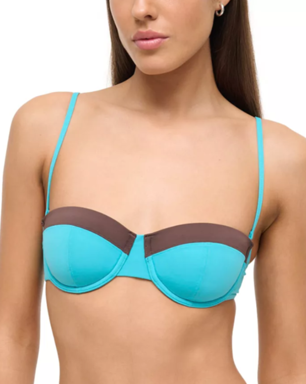 STAUD Jo Balconette Bikini Top MSRP $140