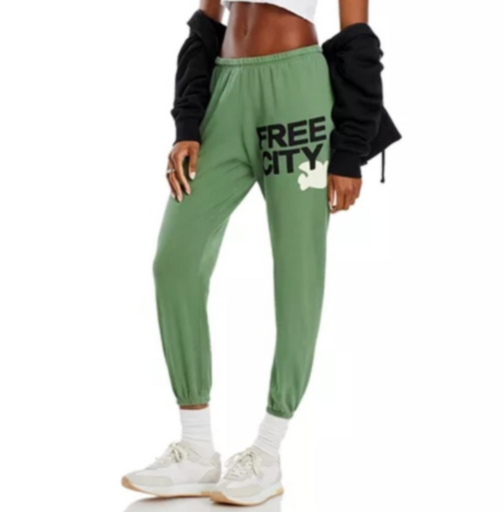Free City Cotton Logo Sweatpants MSRP $168
