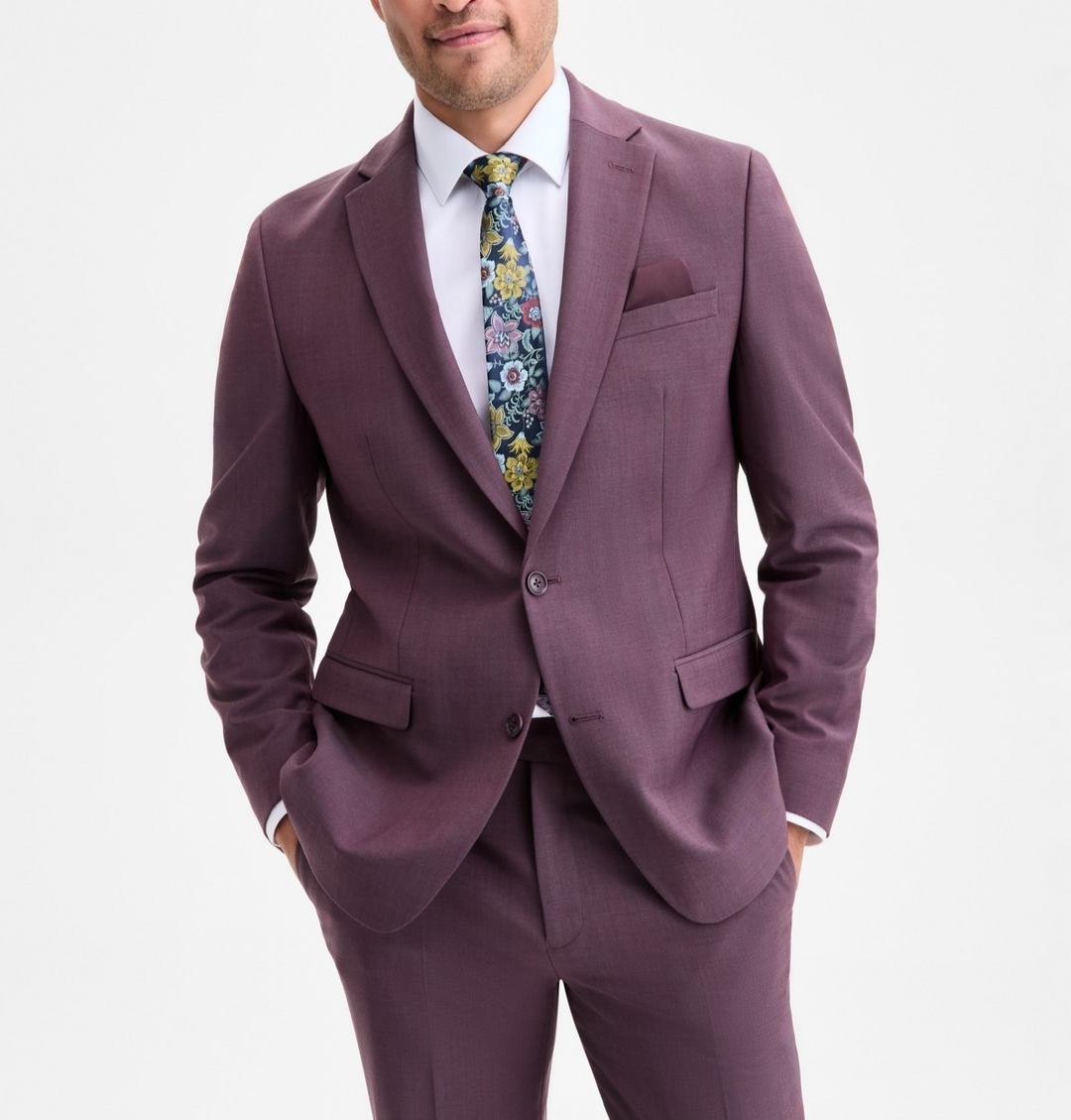 Bar III Men's Slim-Fit Wool-Blend Suit Separate Jacket MSRP $425