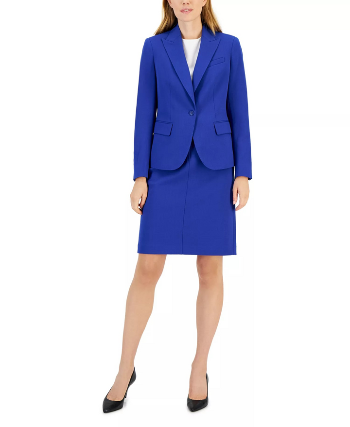 Anne Klein Missy Executive Collection Single-Button Skirt Suit Set MSRP $240