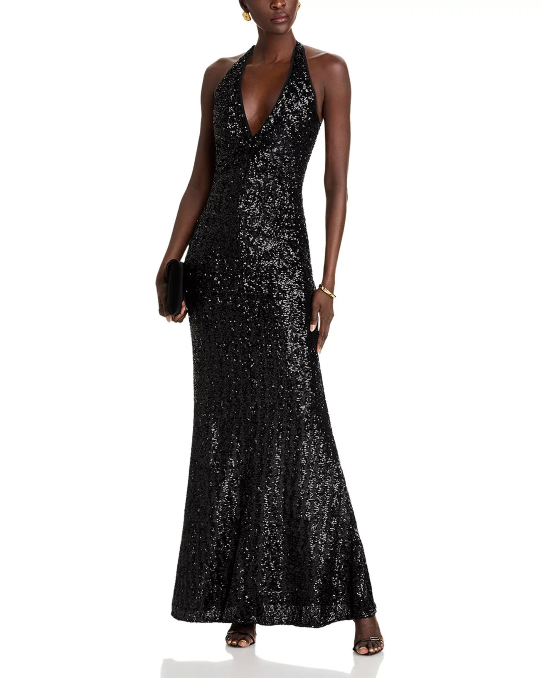Chiara Boni La Petite Robe Ryushi Sequined Halter Gown MSRP $ 1295