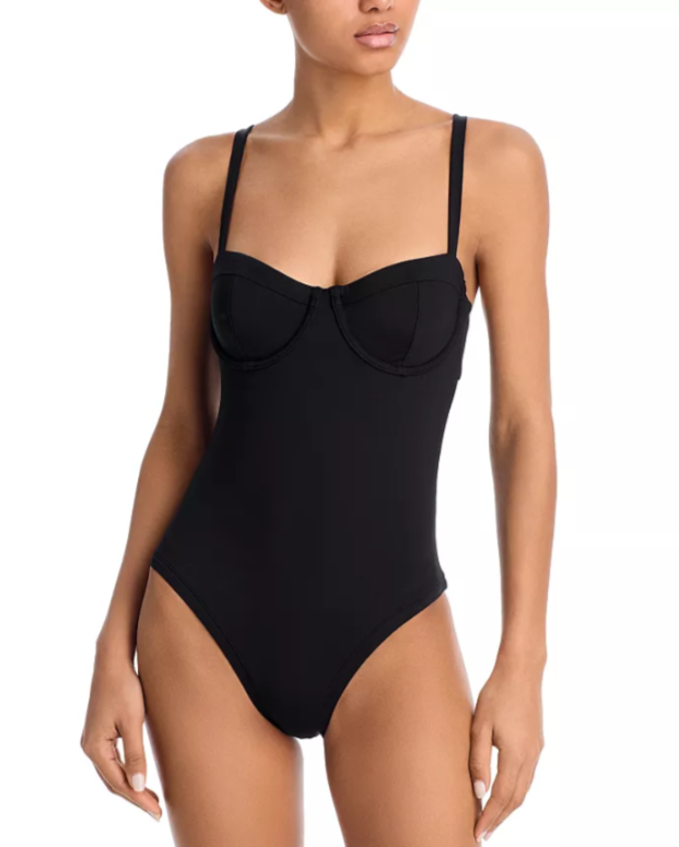 AQUA Underwire One Piece Swimsuit MSRP $98