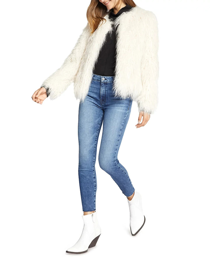 Sanctuary Cropped Faux-Fur Jacket MSRP $199