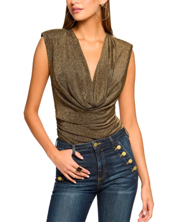Ramy Brook Consuela Cowl Neck Top MSRP $245