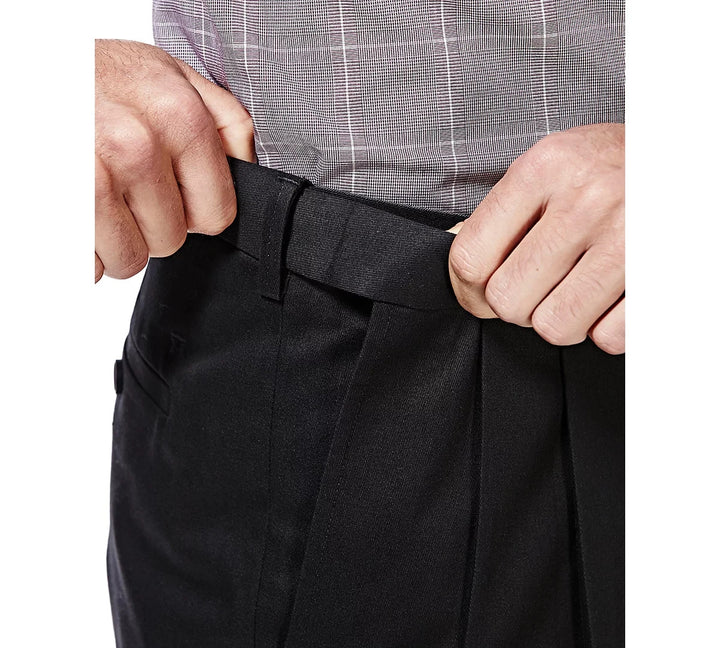 Haggar Premium No Iron Classic Fit Pleat Hidden Expandable Waist Pants MSRP $70