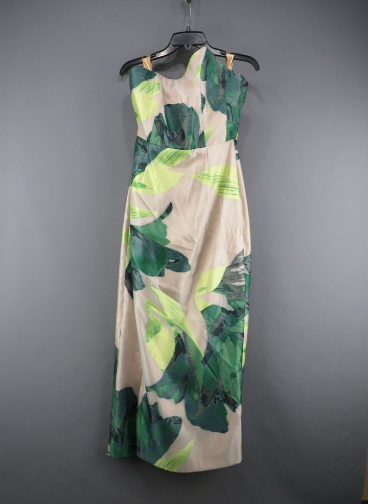 MILLY Asymmetrical Tropical Jacquard Dress MSRP $795