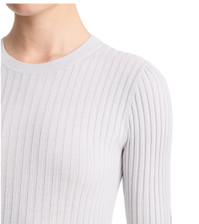 Vince Wool Silk Elbow Sleeve Top MSRP $325