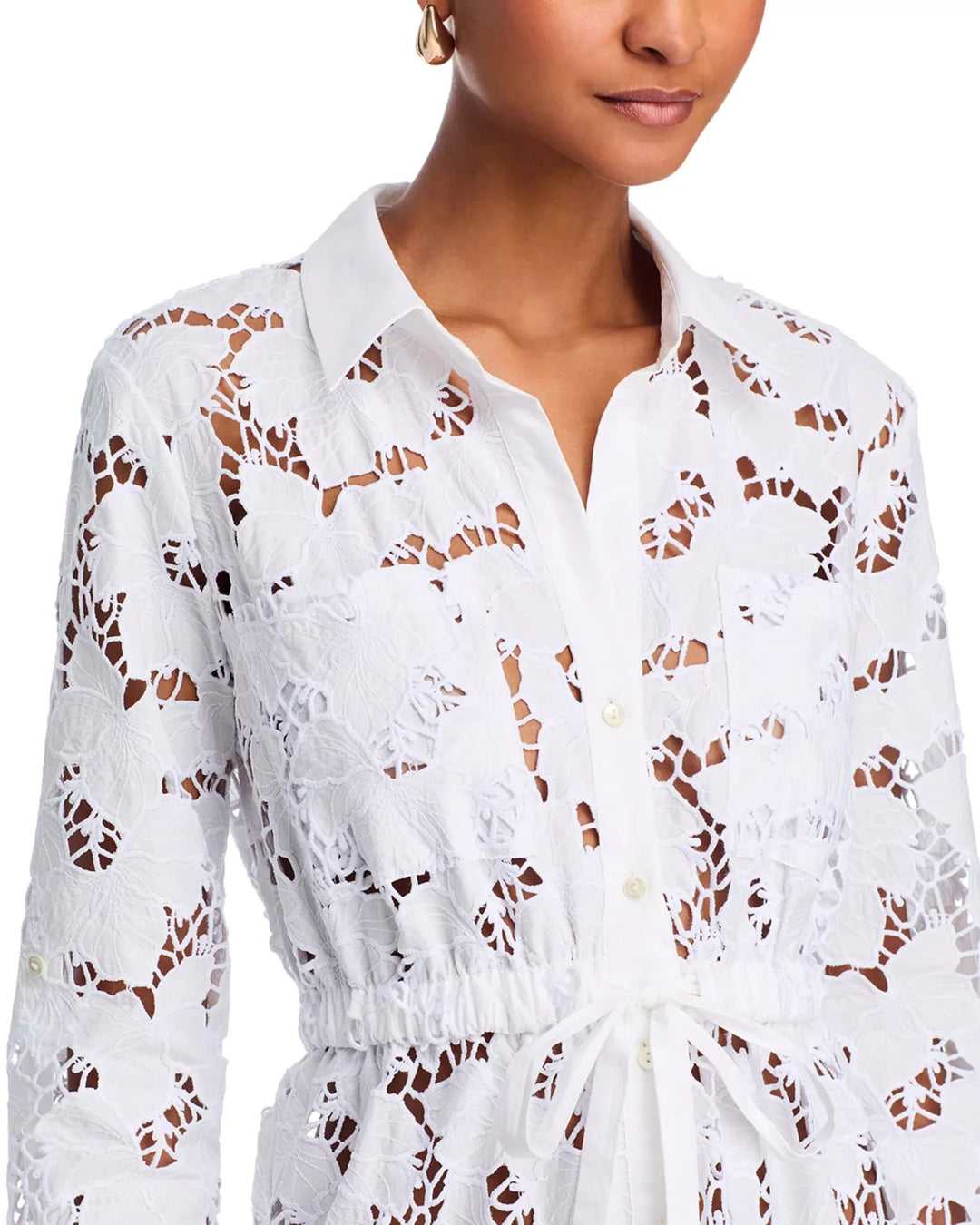 L'AGENCE Emilio Midi Shirt Dress MSRP $575