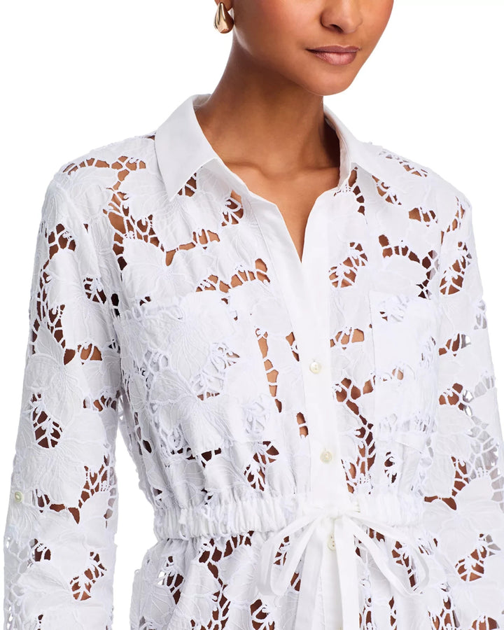 L'AGENCE Emilio Midi Shirt Dress MSRP $575