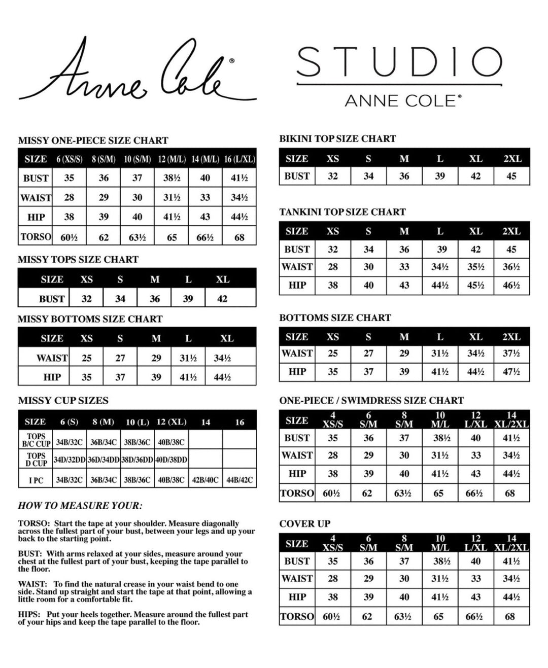 Anne Cole High-Waist Bikini Bottoms MSRP $56