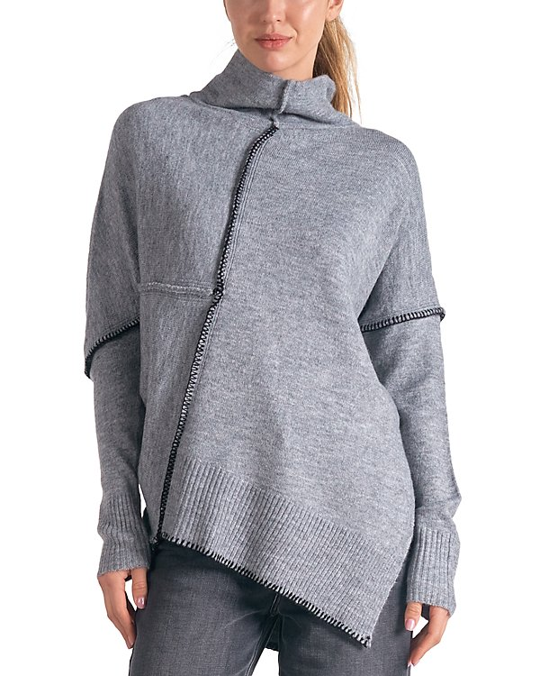 Elan Asymmetric Turtleneck Sweater MSRP $112