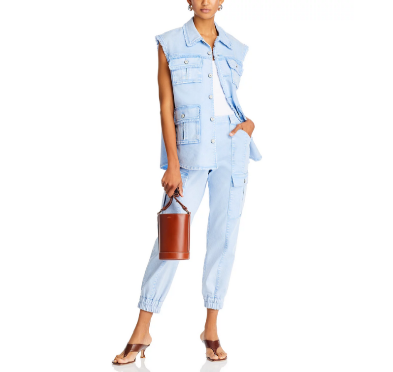 Cinq à Sept Vera Denim Vest MSRP $495