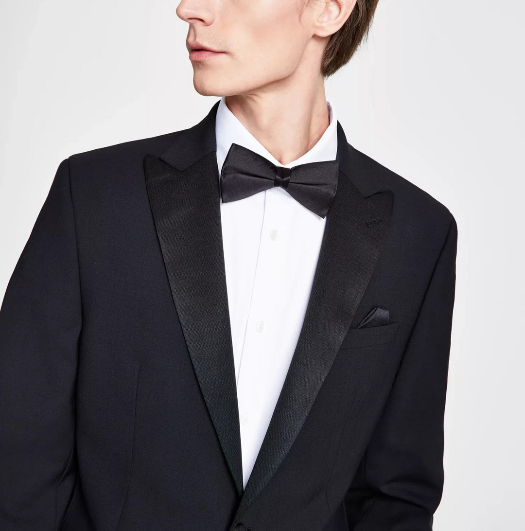 Bar III Slim-Fit Faille-Trim Tuxedo Jacket MSRP $425
