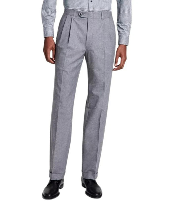 Michael Kors Men's Pleated Solid Classic Fit Pants MSRP $95